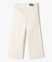 Jean fille coupe large taille haute avec ceinture ajustable